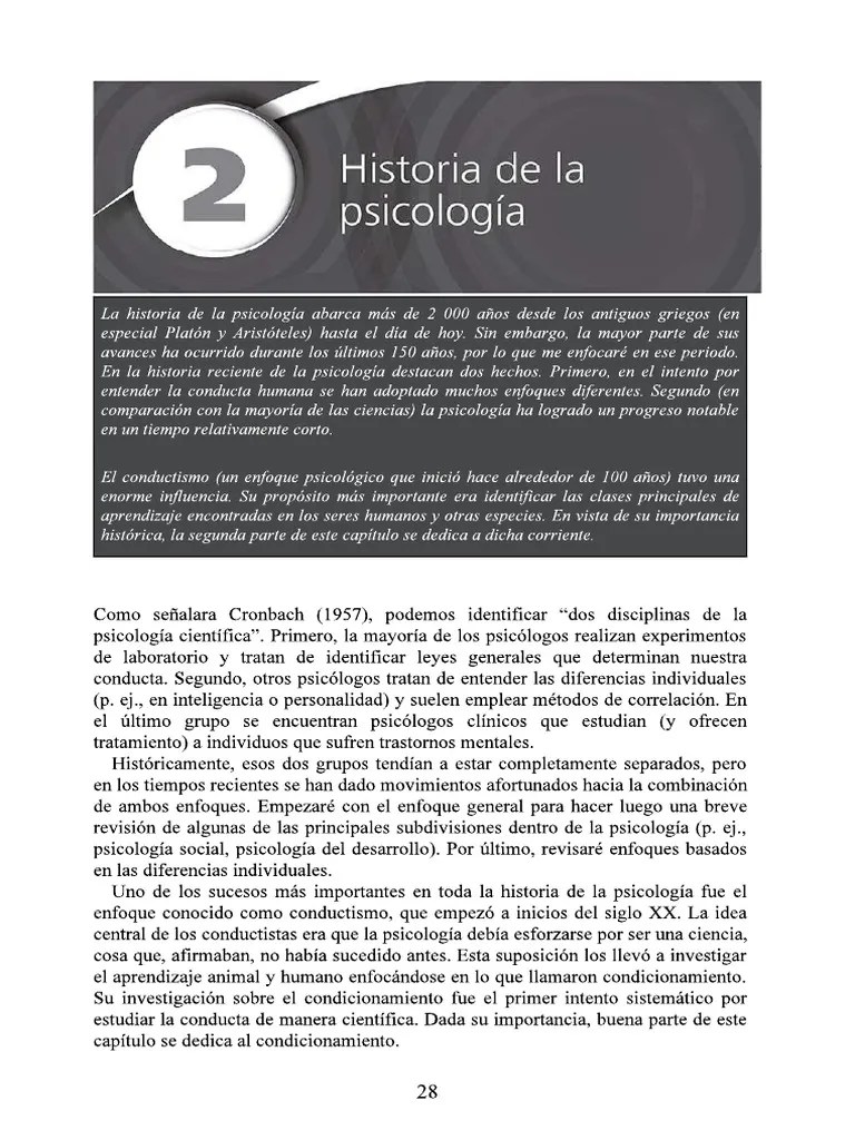 Historia De La Psicologia | PDF