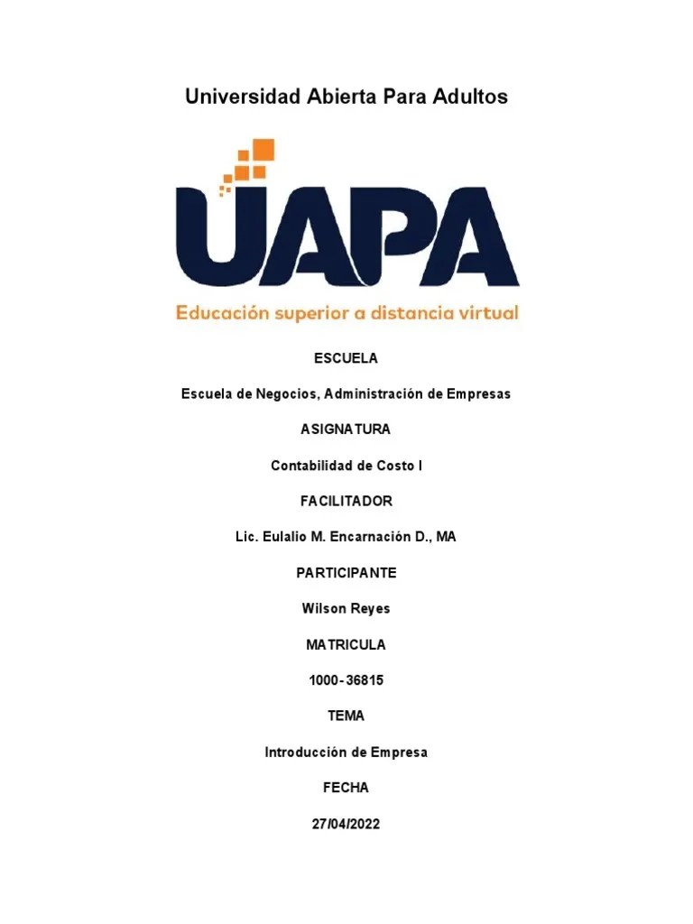 Contabilidad De Costos I - Tarea - 1 | PDF | Economias | Business