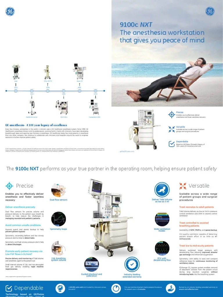 9100c NXT Brochure (With Monitor) | PDF | Breathing | Apnea