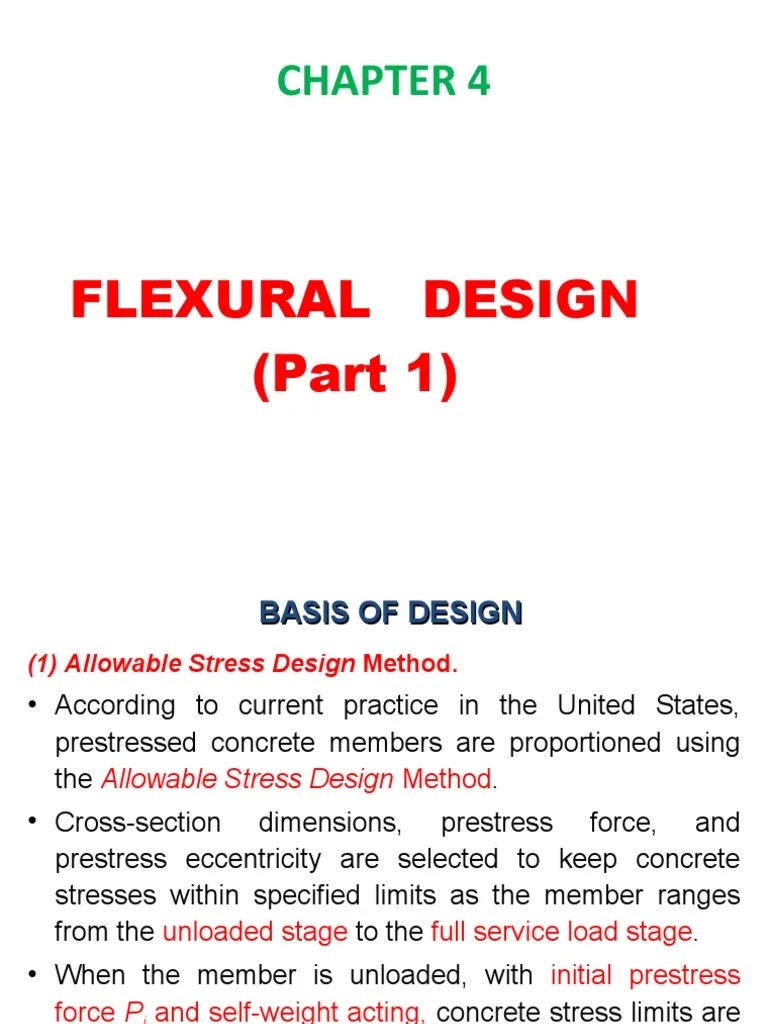Chapter 4 Flexural Design - (Part 1) - 1 | PDF | Strength Of Materials ...