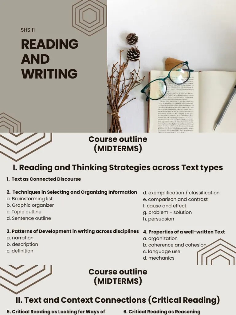 RW - 1 Text As Connected Discourse | PDF | Thought | Reading Comprehension