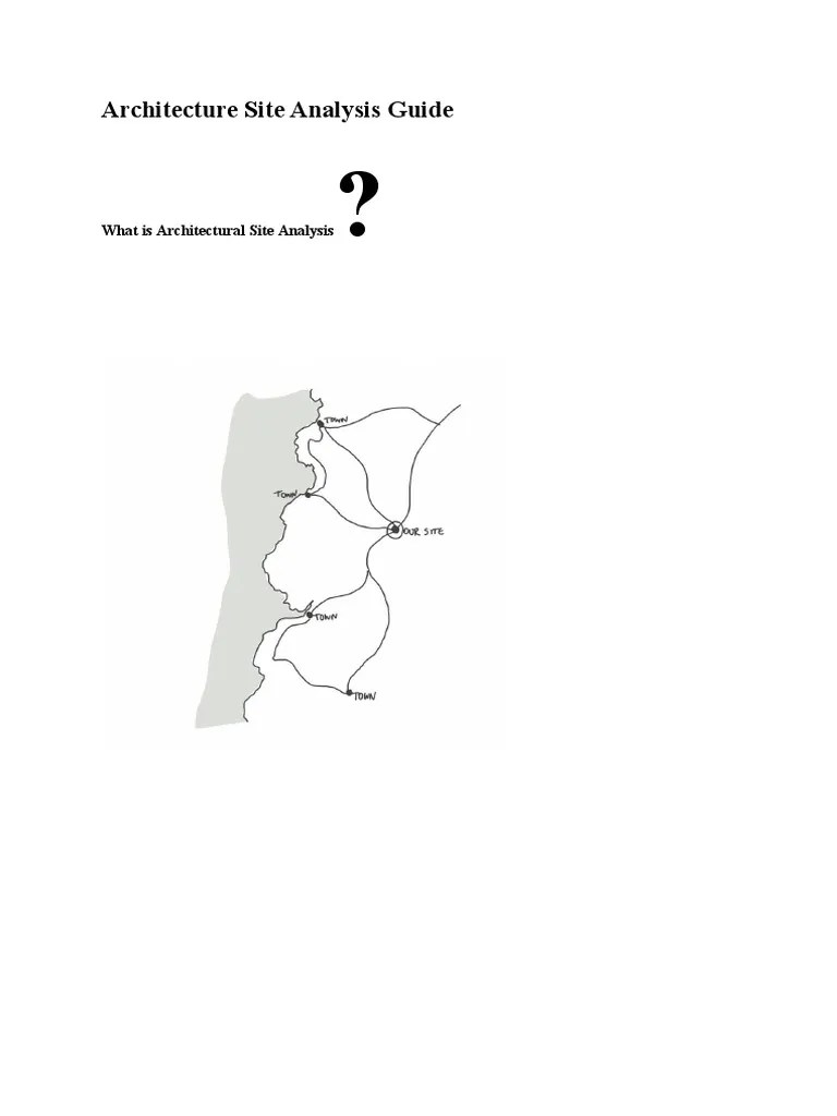 Architecture Site Analysis Guide | PDF | Space | Drawing