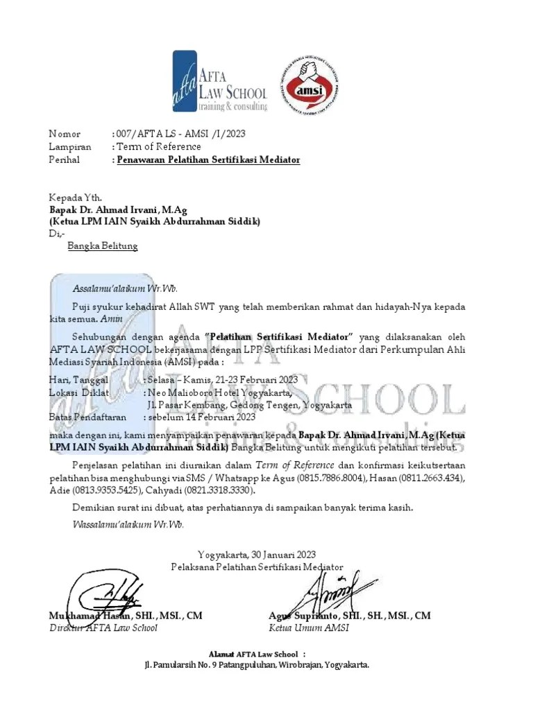 Pelatihan Sertifikasi Mediator: Persyaratan, Materi, Dan Informasi ...