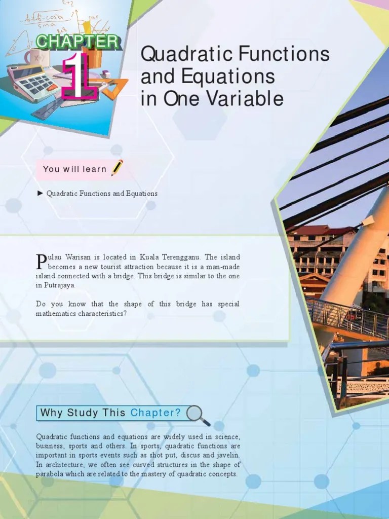 KSSM Mathematics Form4 Chapter 1 | PDF | Quadratic Equation | Variable ...