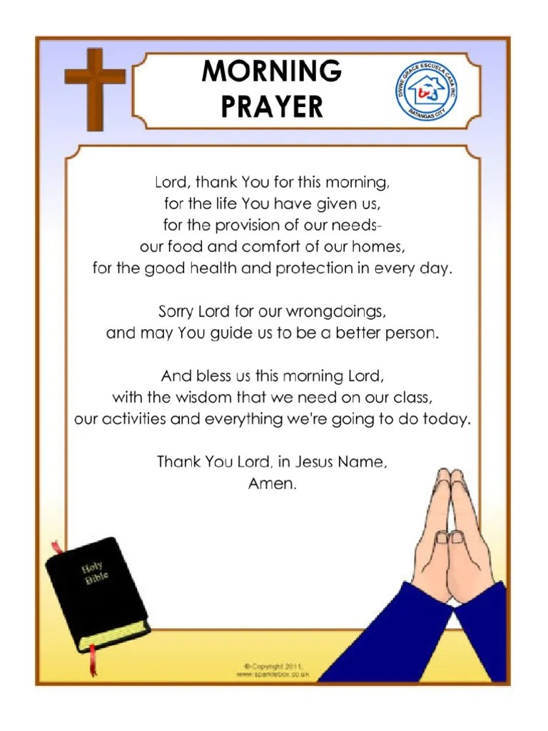 Morning Prayer | PDF
