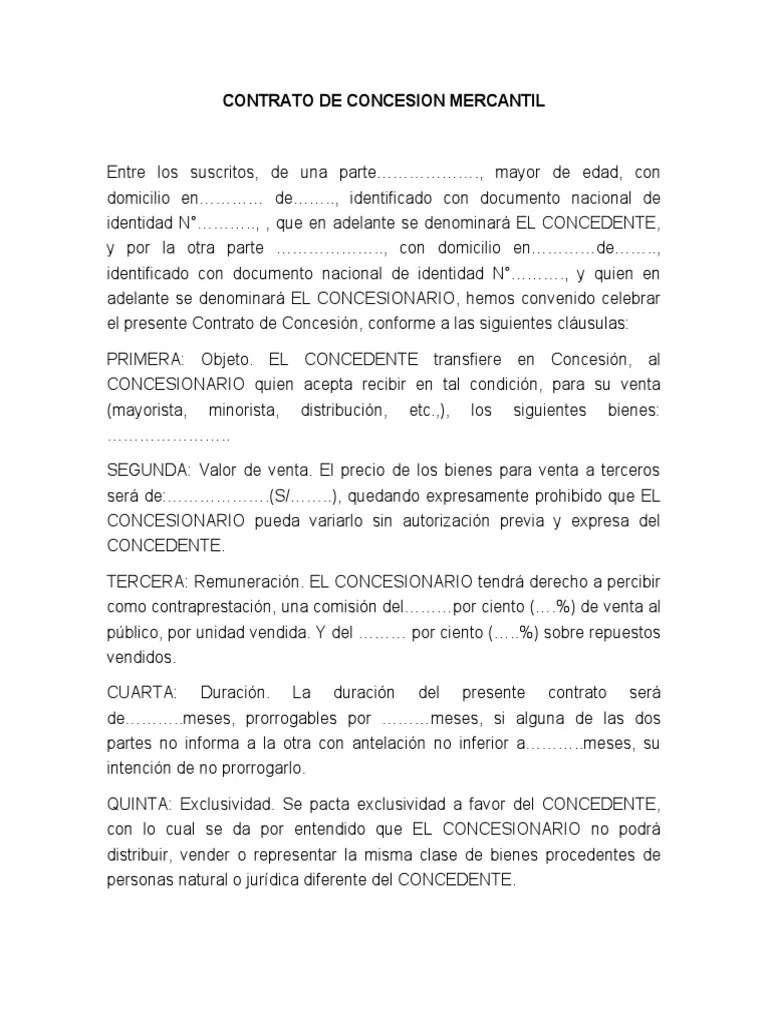 Modelo Contrato Concesión 2 | PDF | Arbitraje | Justicia