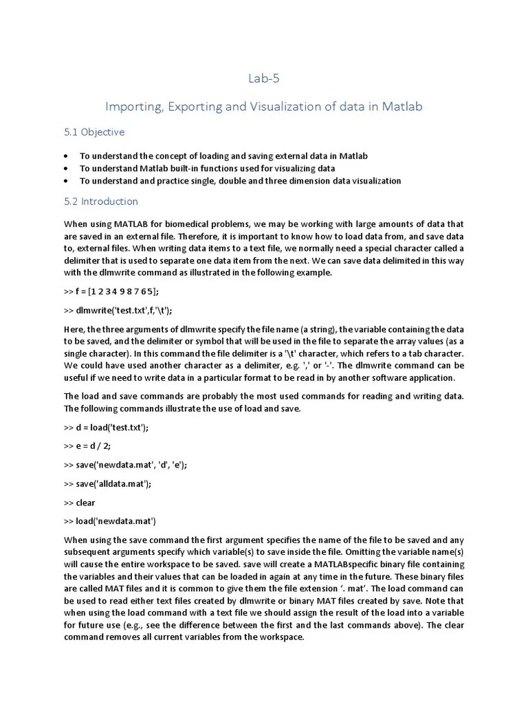 Modeling And Simulation Lab | Download Free PDF | Computer File | Matlab