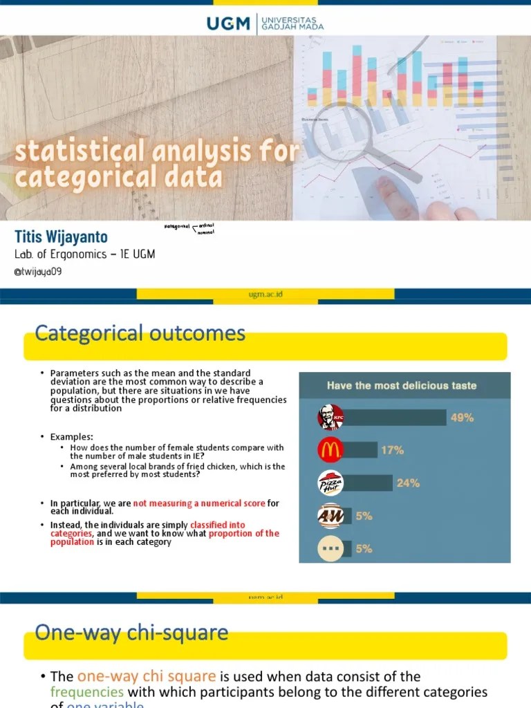 W07 Statistical Analysis For Categorical Data-4 | PDF | Chi Squared ...