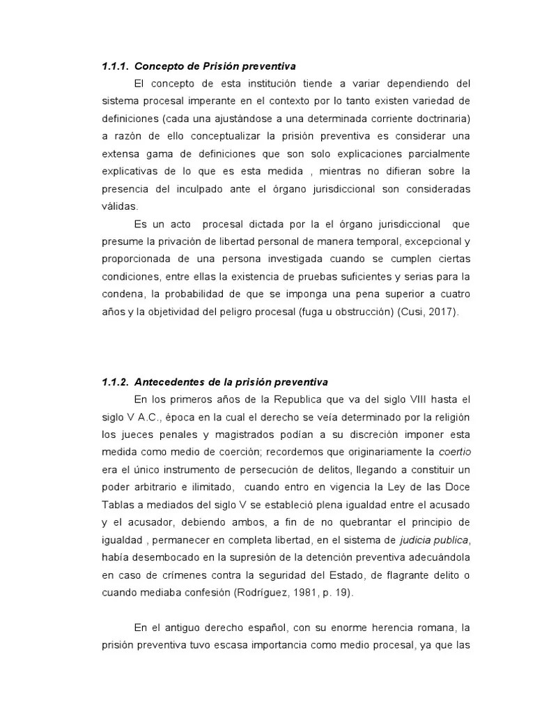 Prisión Preventiva | PDF | Derecho Penal | Ley Procesal