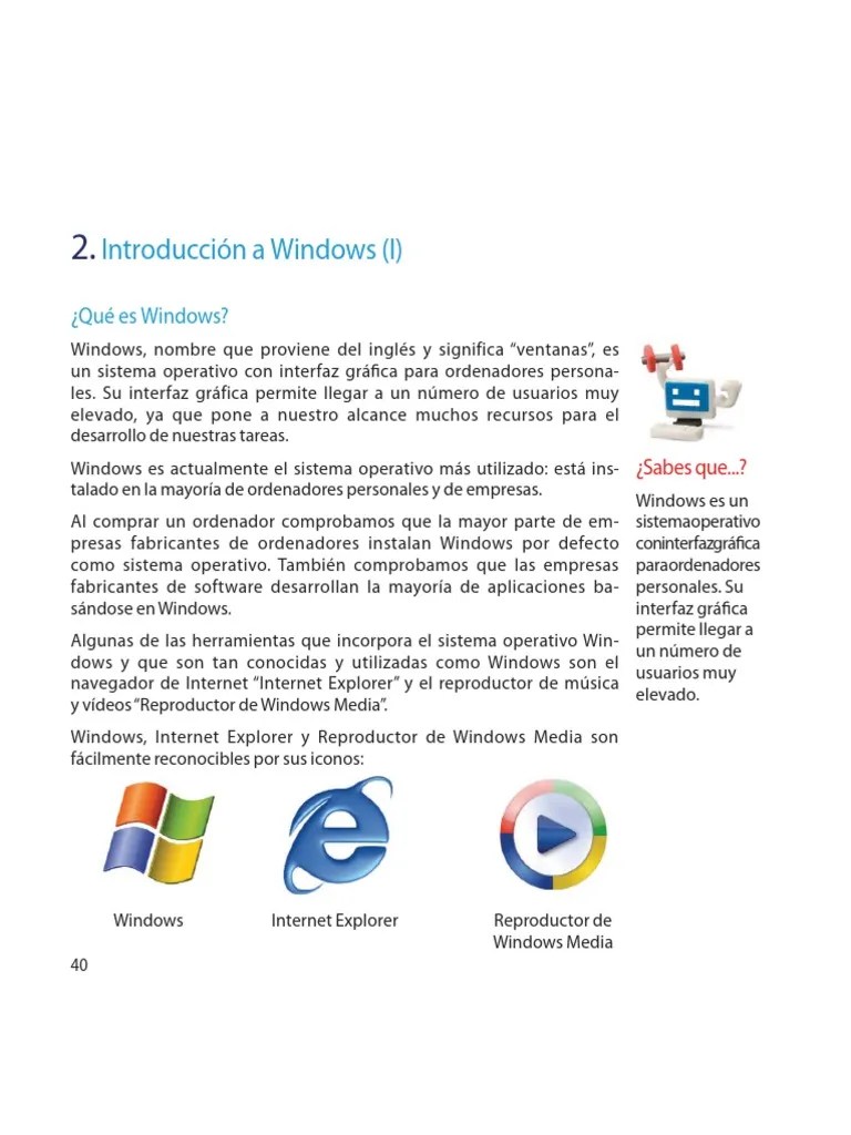 Introduccion - Al - Windows - 1 | Descargar Gratis PDF | Ventana (informática) | Microsoft Windows