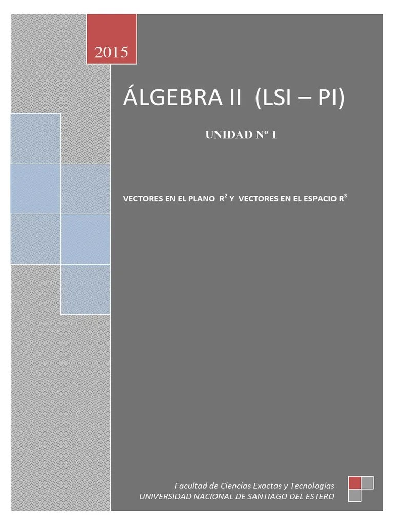 Vectores En El Plano R2 Y R3 | PDF | Vector Euclidiano | Escalar (Matemáticas)