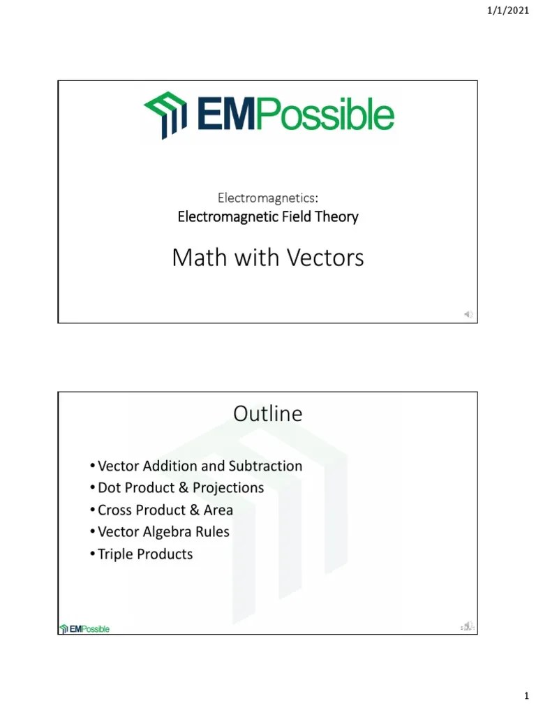 Vectors In Perspective: An In-Depth Look At Vector Operations And Their Geometric ...