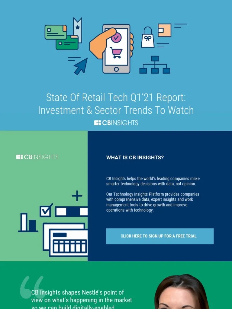 CB Insights - Retail Tech Report Q1 2021 | PDF | Retail | E Commerce