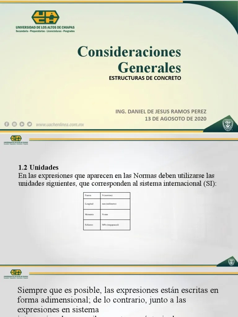 Clase 1 - Estructuras De Concreto | PDF | Hormigón | Fuerza