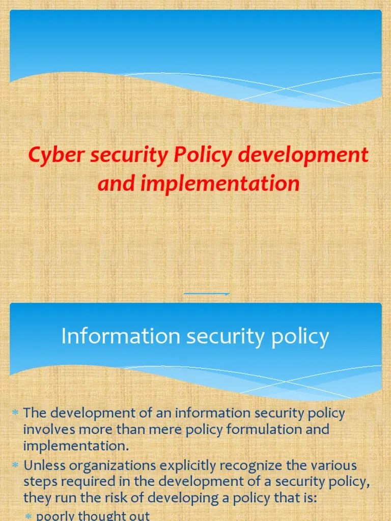 2.2 Cyber Security Policy Development And Implementation-1-1 | PDF ...