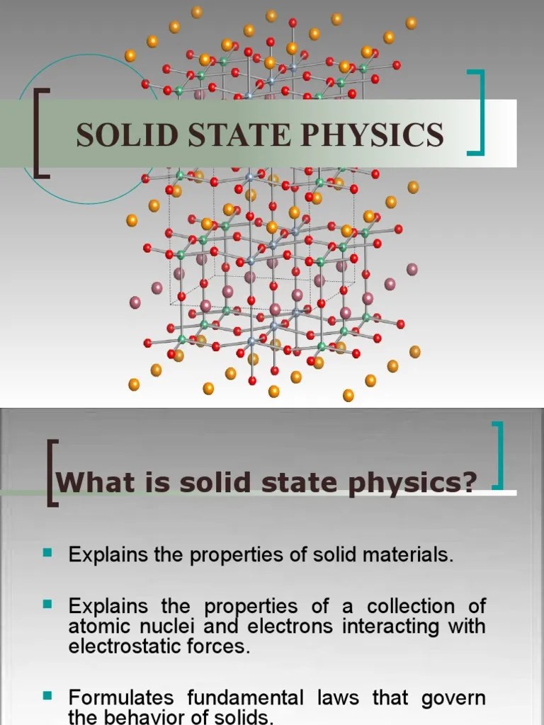 Introduction To Solid State Physics | PDF | Chemical Bond | Crystallite