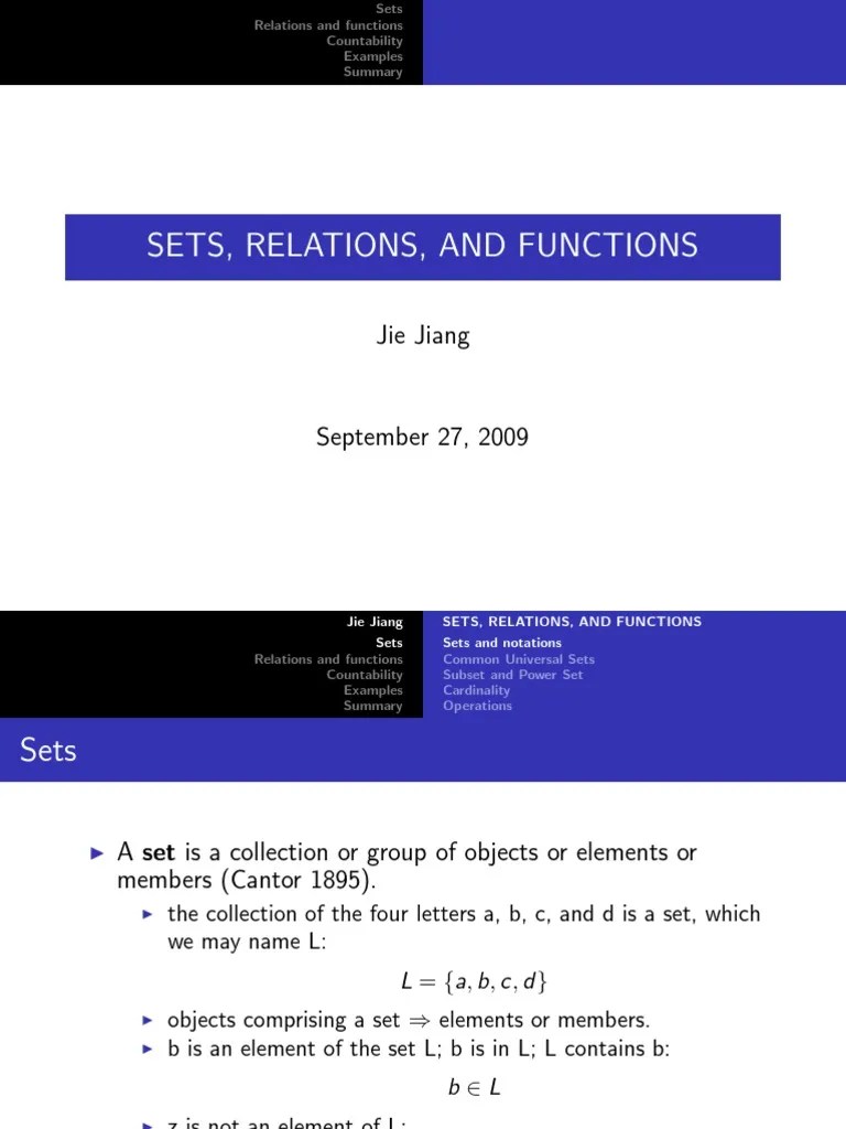 Chapter 1 Sets, Relations And Functions | Download Free PDF | Function ...