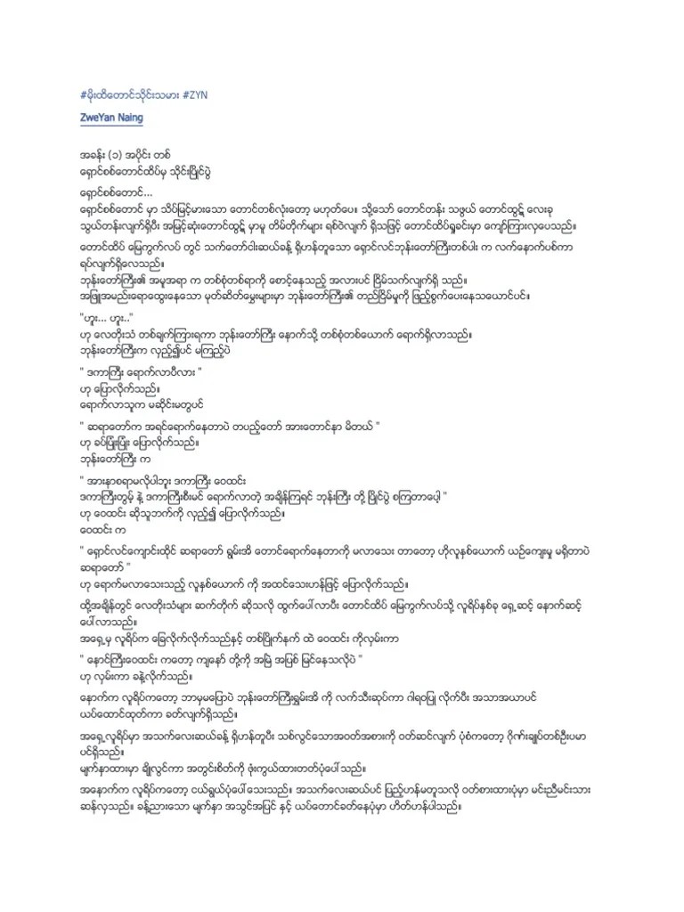 မိုးထိတောင်သိုင်းသမား | PDF