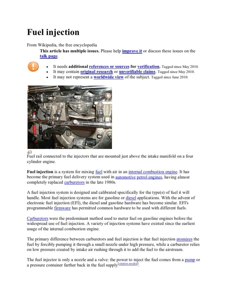 Fuel Injection | PDF | Fuel Injection | Internal Combustion Engine