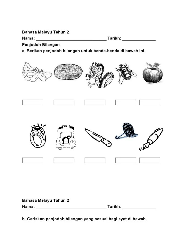 Title slide of lembaran kerja bahasa melayu tahun 2. Bahasa Melayu Tahun 2 Penjodoh Bilangan Pdf