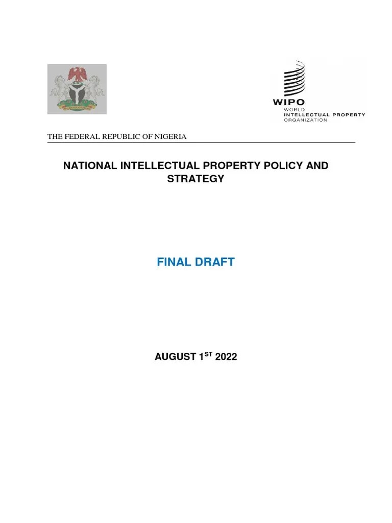 National Intellectual Property Policy & Strategy | PDF | Intellectual Property | Patent