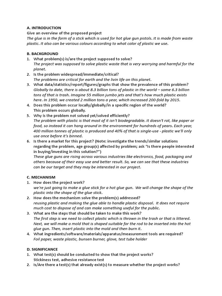 Glue Made From Non Reusable Plastic | PDF | Adhesive | Plastic