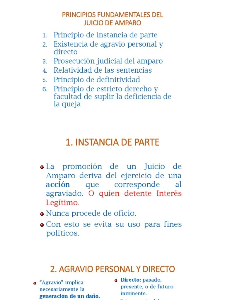 Principios Fundamentales Del Juicio De Amparo | PDF | Sentencia (ley ...