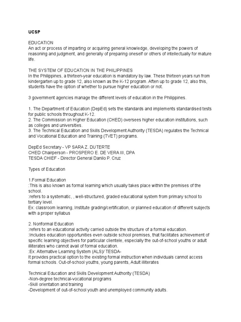 UCSP | PDF | Social Stratification | Social Mobility