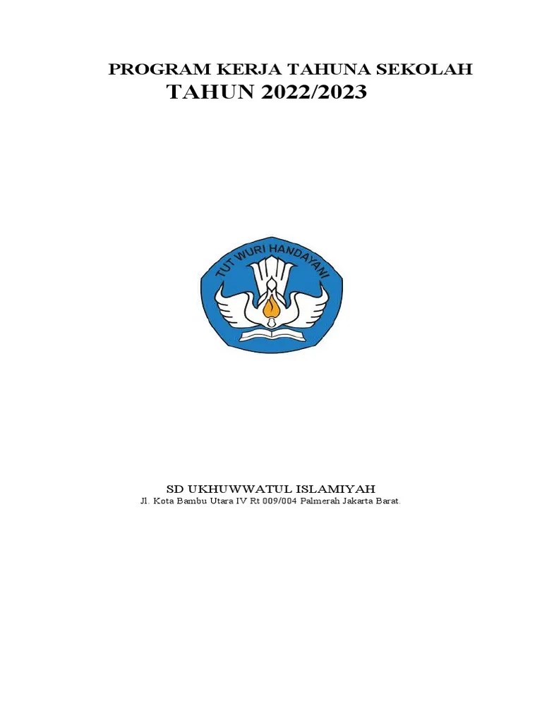Contoh Rencana Kerja Tahunan (RKT) Sekolah Jenjang SD 1 | PDF