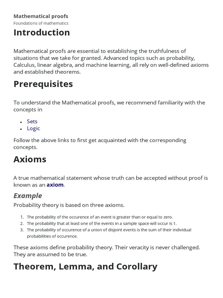 Proof | PDF | Theorem | Mathematics