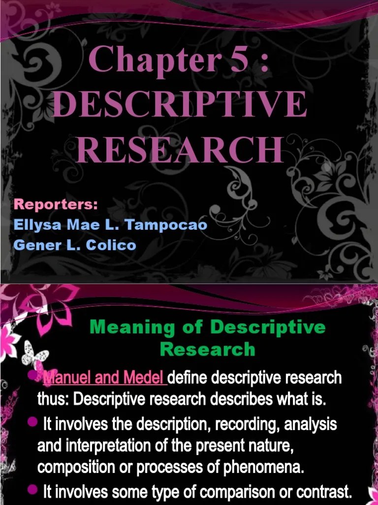 Understanding Descriptive Research: A Comprehensive Look At Its Meaning, Characteristics ...