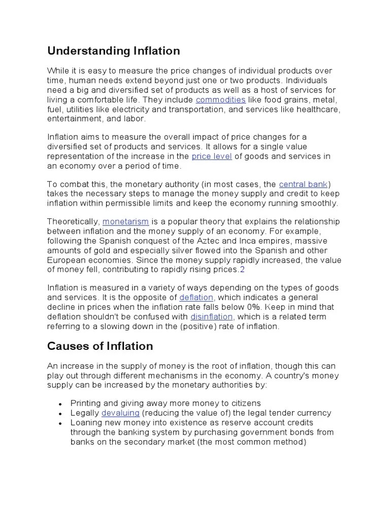 Inflation Part 2 | PDF | Inflation | Consumer Price Index