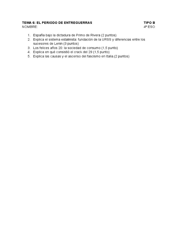 Examen Tema 6 | PDF
