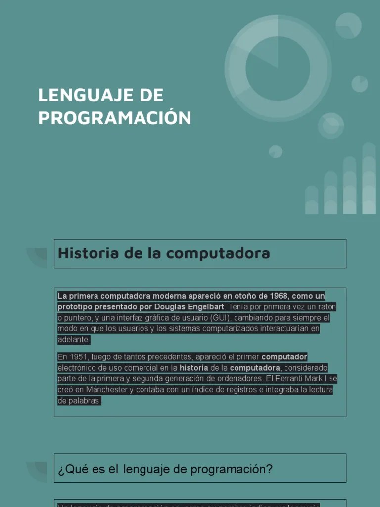 Lenguaje De Programación 2.0 | PDF | Lenguaje De Programación ...