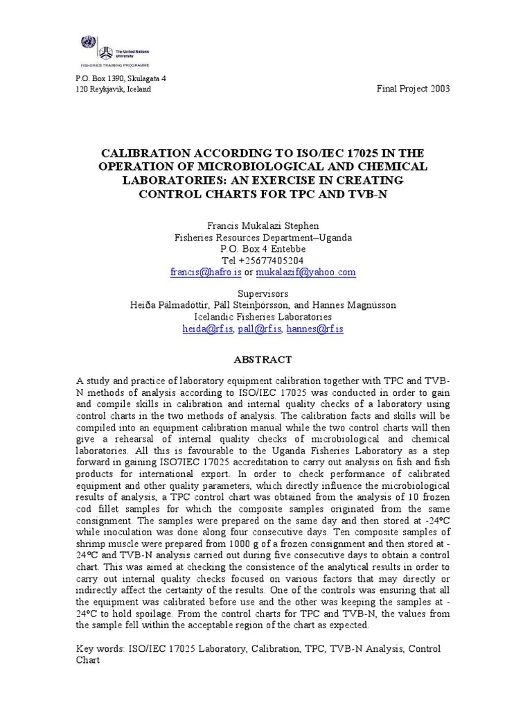 Calibration According To Iso Iec 17025 I | PDF | Calibration ...