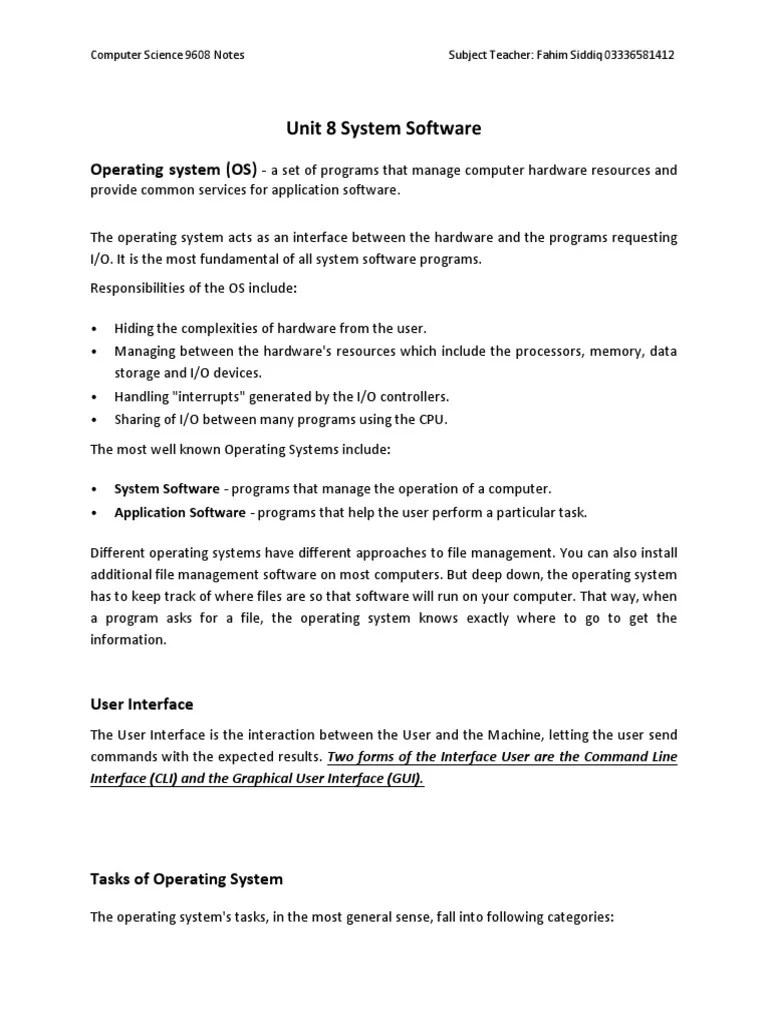 An In-Depth Look At Operating Systems, System Software, And Translator ...