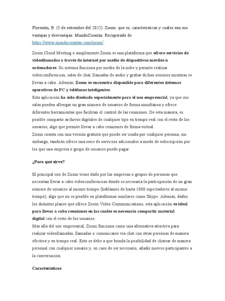 Plataforma Zoom | PDF | Chat En Linea | Aplicación Movil