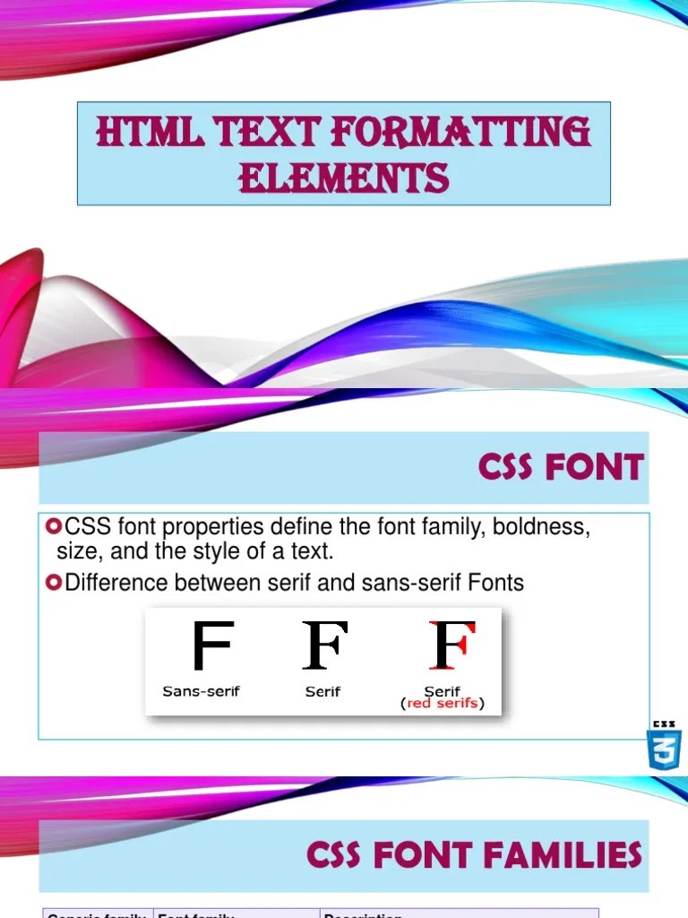 CSS Fonts | PDF | Typefaces | Sans Serif
