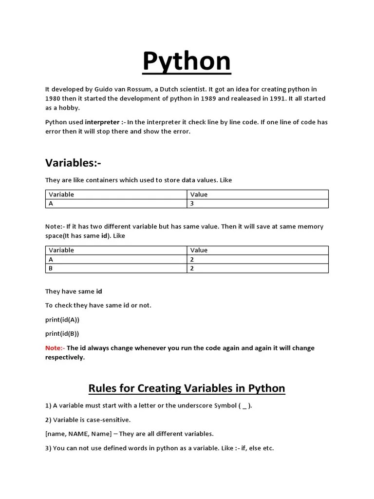 Python | Download Free PDF | String (Computer Science) | Computer ...