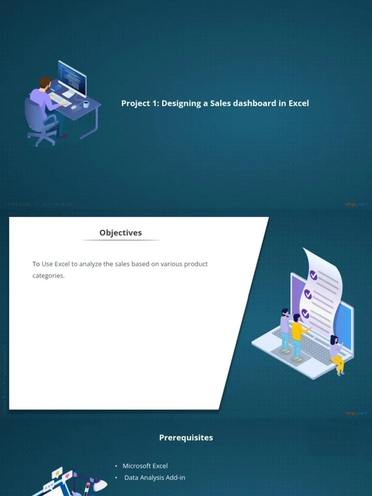 Designing A Sales Dashboard In Excel | PDF