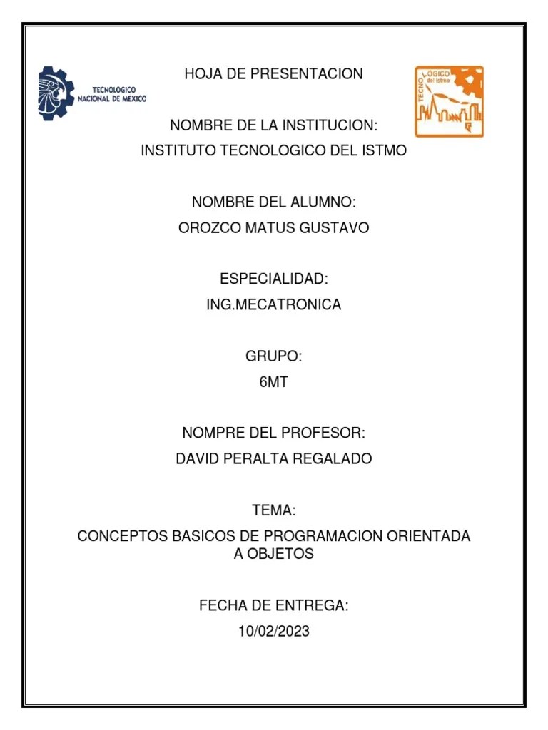 Programacion Orientada A Objetos (Conceptos Basicos) | PDF | Objeto (informática) | Lenguaje De ...