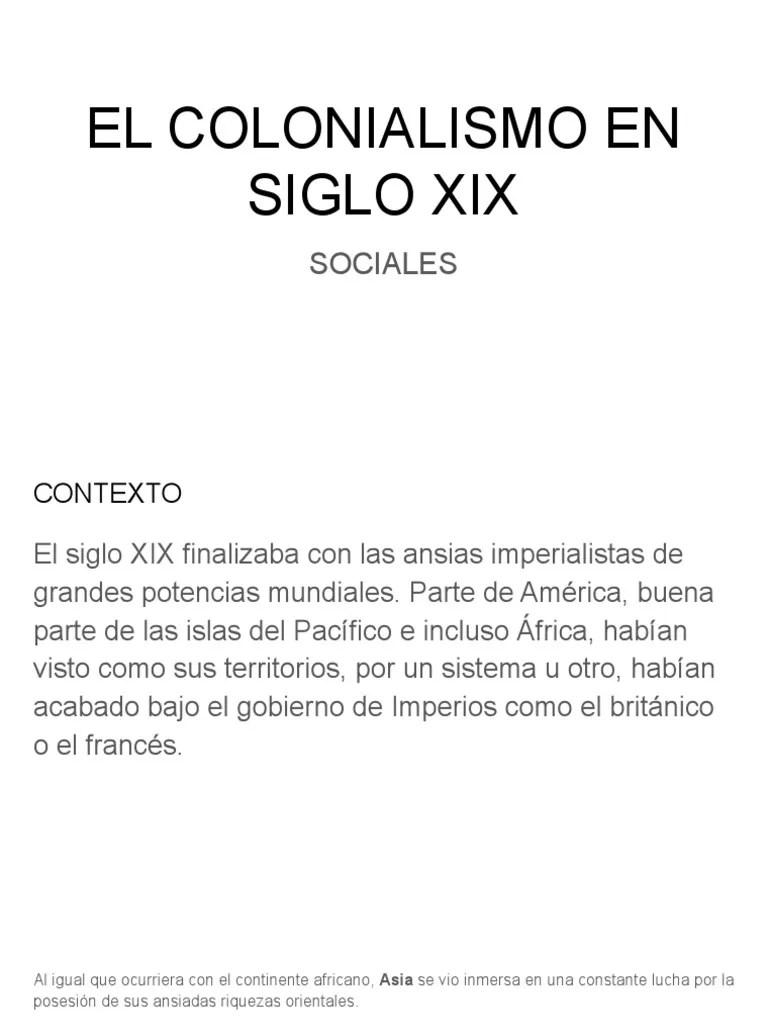El Auge Del Imperialismo Europeo Y La Lucha Por El Control De Asia A Finales Del Siglo XIX | PDF