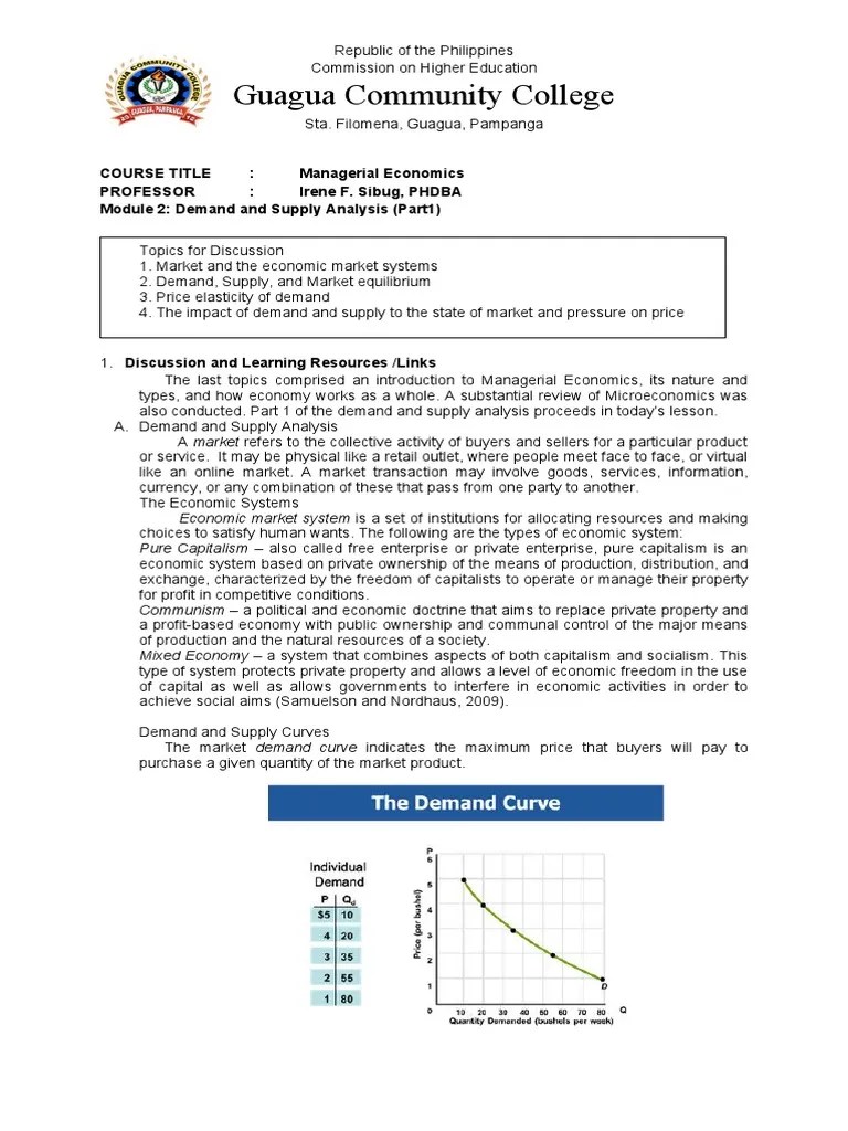 2 Managerial Economic | PDF | Demand | Elasticity (Economics)