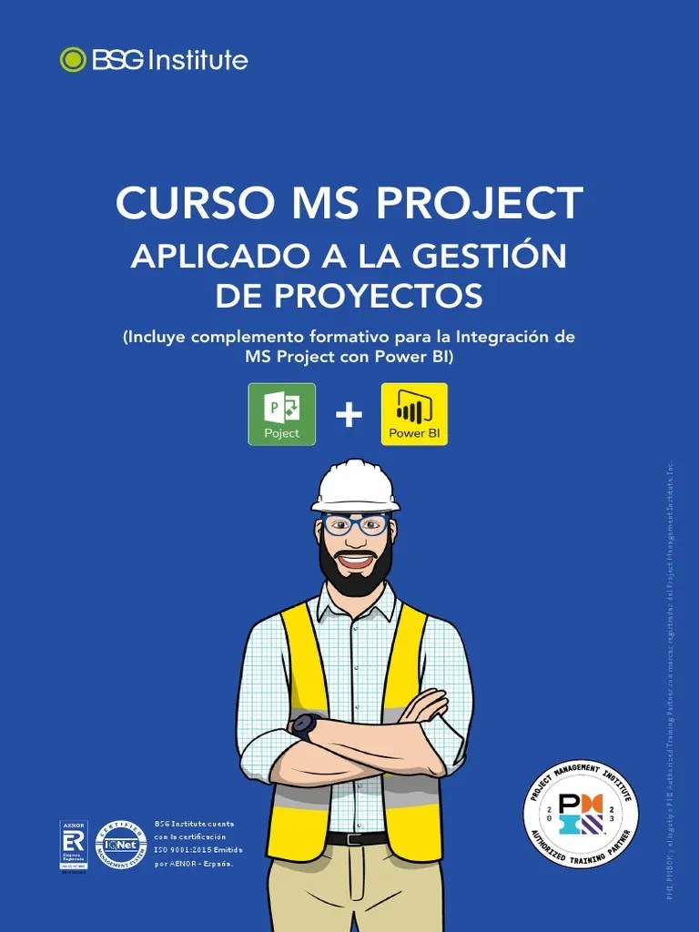 Curso Msproject 2019 Gestion Proyectos | PDF | Gestión De Proyectos | Business