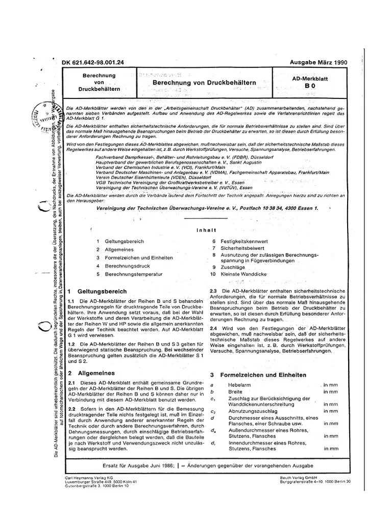 Ad Merkblatt B0 | PDF