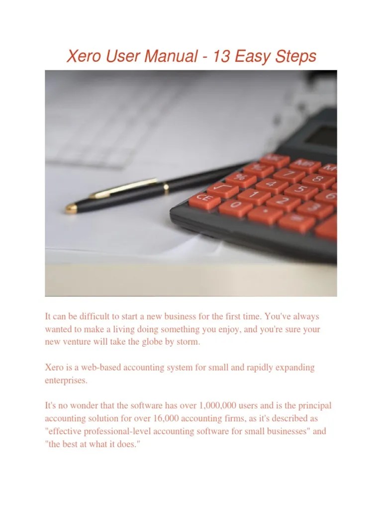 Xero User Manual | PDF | Invoice | Payments