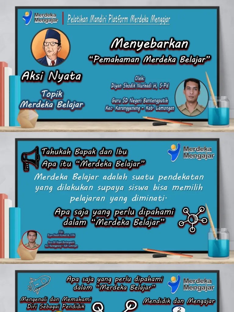 Aksi Nyata Topik Merdeka Belajar - Menyebarkan Pemahaman Merdeka ...