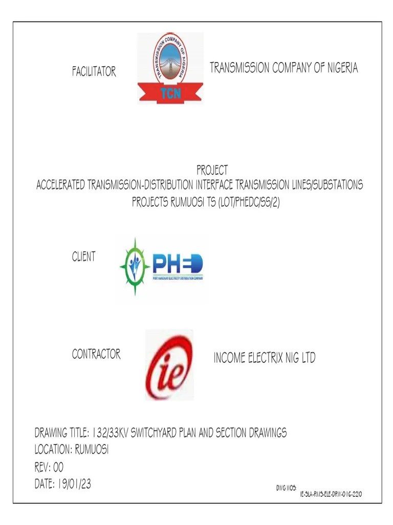 Elevation Drawing Of 132 - 33KV Substation | PDF | Electrical Substation | Electronic Engineering