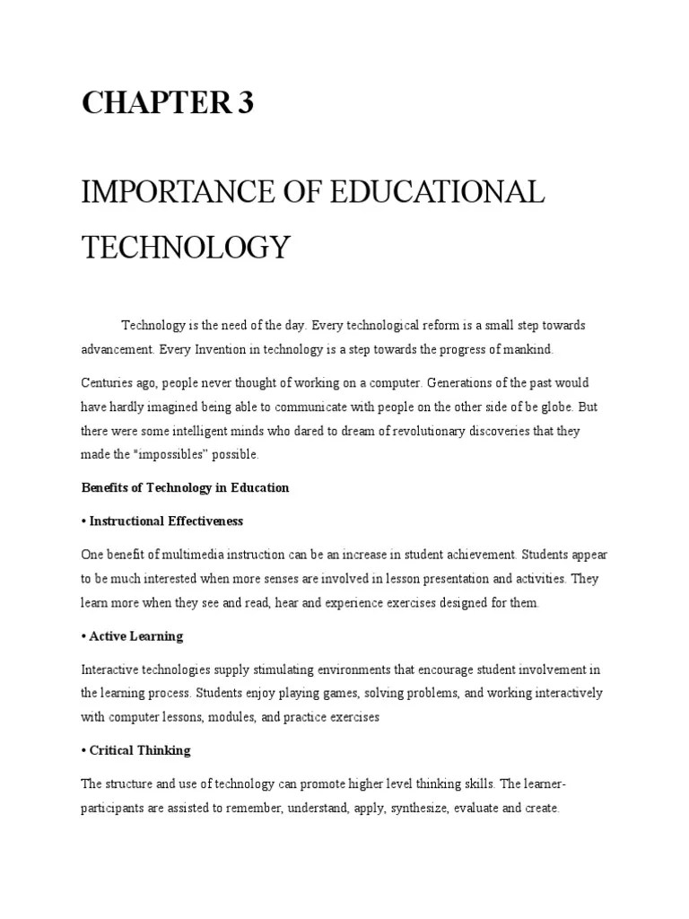 Chapter 3 Book | PDF | Learning | Thought