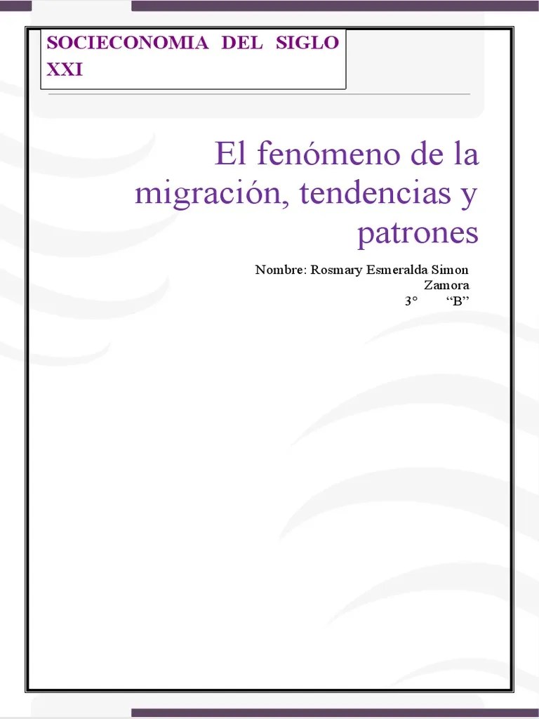 Migración Y Tendencias Del Siglo XXI | PDF | Migración Humana